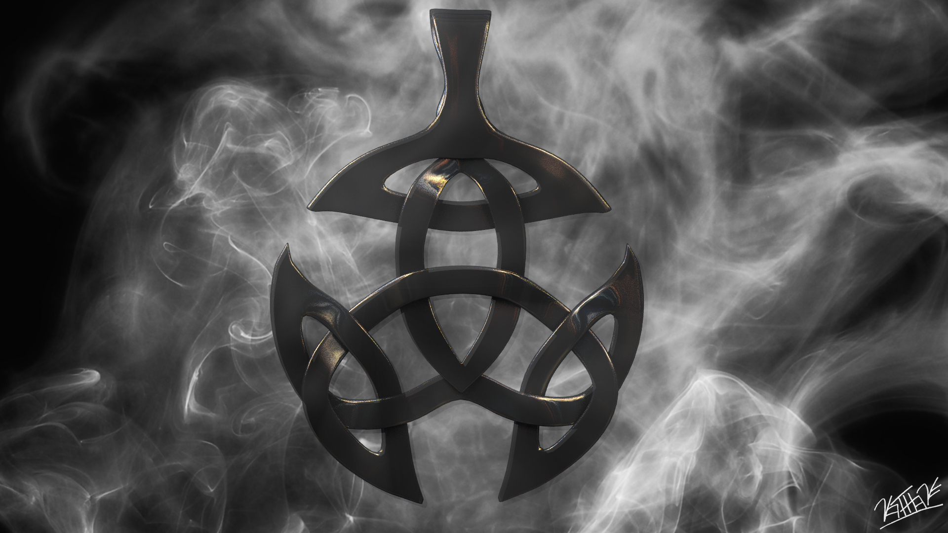 This symbol looked pretty cool so I decided to model it and it turned out really well!
