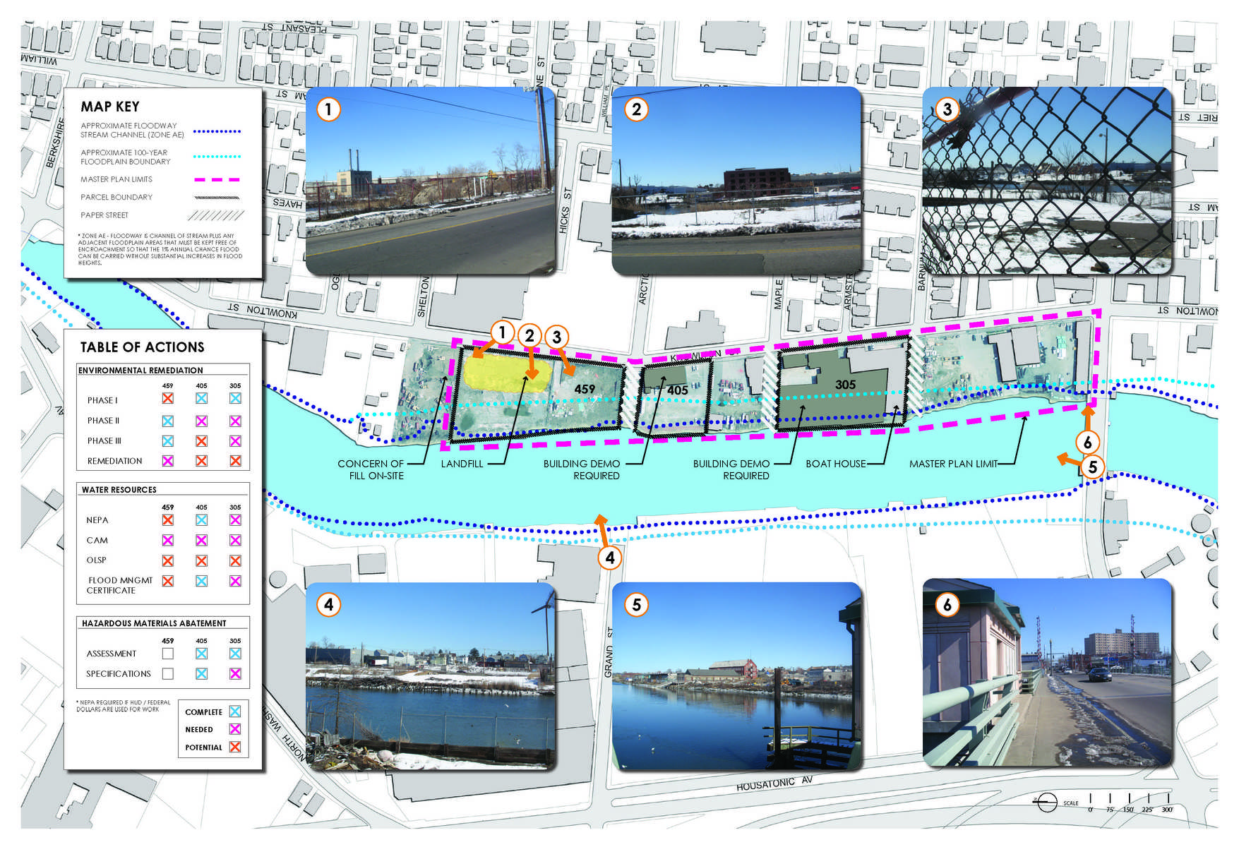 The multidisciplinary design team collaborated from the start to develop timelines and phasing plans for the extensive remediation and permitting requirements.