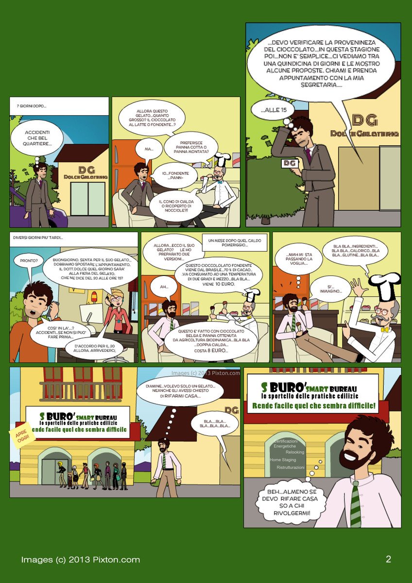 Comic strip created for a Start Up pitch_Images (c) 2013 Pixton.com